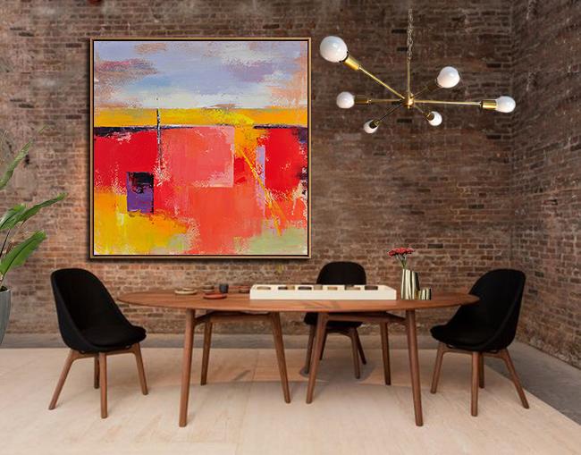 Palette Knife Contemporary Art #L32A - Click Image to Close